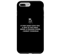Asiento de cita de Chisholm en silla de mesa IGUALDAD AHORA Shirley C Carcasa para iPhone 7 Plus/8 Plus