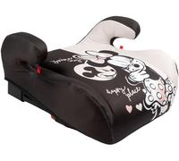 Asiento de coche con protector contra salpicaduras Disney Minnie con ganchos ECE R129 ISOFIX i-Size. Elevador de seguridad para niños con una altura de 125 a 150 cm. Asiento para niñas sobre fondo