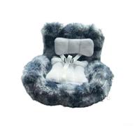 Asiento de coche de muñeca de 18 cm con arnés de seguridad, felpa, clips a las rejillas de ventilación del coche, diseñado para mantener a las muñecas seguras y cómodas durante el viaje en vehículo (B