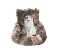 Asiento de coche de refuerzo para perros, cojín de viaje de cachorros suave - no deslizante, lavable a máquina, suministros para mascotas desmontables para viajes por carretera