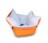 Asiento de Coche for Perros: Cama Impermeable 3 en 1 con Correa de Seguridad y Base Antideslizante, tamaño Mediano(A)