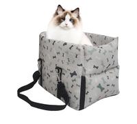 Asiento de coche para gato, no resbala para mascotas, transportador de mascotas ajustable, bolsa de viaje con Breathable and Comfortable for Long Car Rides, Daily Use, or Vet Visits, 16,54 x 9,06 x