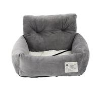 Asiento de coche para mascotas: forro polar profundo y grueso, asiento de coche para mascotas | Cama para mascotas, asientos elevados para comodidad sobre la marcha, duerme cómodamente o ocupa un
