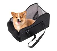Asiento De Coche para Mascotas, Transportín para Perros hasta 6.4 Kg, Funda Acolchada Plegable Portátil para Coche Caminito Exterior Interior Picnic