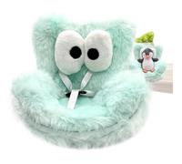 Asiento de coche para muñecas, diseño de ojos grandes, cojín de peluche para silla de coche de juguete, para accesorios de juguete para niñas, niños, niños, pantalla de 10-17 cm