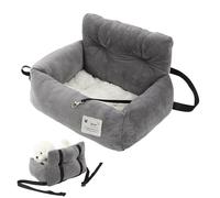 Asiento De Coche para Peros, Cómodo Asiento Elevador Ultra Suave para Mascotas con Asa - Cama De Coche para Perros Segura Y Cómoda, Asinto De Seguridad para Perros, Cama De Viaje para Mascotas