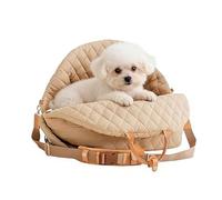 Asiento de coche para perro | Cama suave con correa ajustable - Elevador para perro transportador de gato | para Pit Animal Gato Camping Viaje Road Trip Vehículo SUV