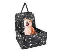 Asiento de coche para perro pequeño, asiento de coche para mascotas, asiento de coche para cachorros, bolsa de transporte para asiento de coche para perro, con bolsillos, correa ajustable de tela