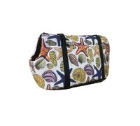 Asiento de Coche para Perros, Asiento de Coche Acolchado for Perros pequeños, Mochila Suave y portátil for Cachorros Gatos, Ideal for pasear al Aire Libre, Yorkshire Bulldog(Print 1,L)