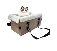 Asiento de Coche para Perros centrales, 45 x 23 x 26 cm, luz de Seguridad, de Seguridad, Accesorios para Animales con cojín para vehículos, SUV, Interiores y Exteriores
