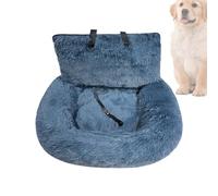 Asiento de coche para perros, cojín de viaje suave para cachorros, antideslizante, lavable a máquina, suministros desmontables para mascotas para viajes por carretera, viajes diarios, vacaciones