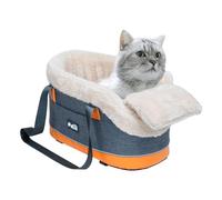 Asiento de Coche para Perros con Consola Central - Elevador para Perros con Consola Central y portátil - Bolsas de Viaje para Perros y Gatos con protección Completa | Portador de Coche para masc