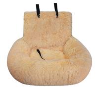 Asiento de Coche para Perros, Divertido y Peludo, Cama para Perros pequeños con Correas de 24 x 24 Pulgadas, extraíble y fácil de Limpiar, Protege de la Suciedad, para Mascotas Grandes pequeñas