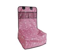 Asiento de Coche para Perros Funda para Asiento Coche para Perros En La Parte Delantera con Bolsillos Malla para Cubiertas A Prueba Arañazos para Camiones SUV(Pink)