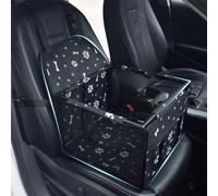 Asiento de Coche para Perros para Tesla Model 3/Model Y/Model S/Model X, Refuerzo de Coche para Perros Plegable Lavable con Tubo de Soporte,D/Paw & Bone