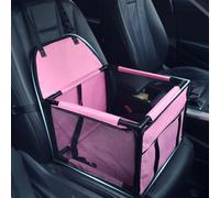 Asiento de Coche para Perros para Toyota Corolla RAV4 Hilux Avalon, Refuerzo de Coche para Perros Plegable Lavable con Tubo de Soporte,A/Pink