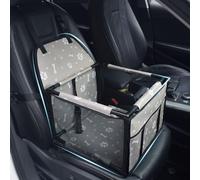 Asiento de Coche para Perros para VW Golf Vi Cabrio (517), Refuerzo de Coche para Perros Plegable Lavable con Tubo de Soporte,E/Grey Bone