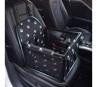 Asiento de Coche para Perros para VW Golf Vi Cabrio (517), Refuerzo de Coche para Perros Plegable Lavable con Tubo de Soporte,C/Black Paw