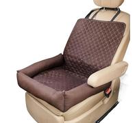 Asiento de coche para perros pequeños, asiento impermeable para mascotas para vehículos, alfombra de asiento portátil antiincrustante para perros en coche para desplazamientos en camiones y salidos
