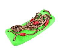 Asiento de Columpio doblado de plástico para Exteriores para niños, Patio Trasero para niños, jardín de Infantes (Verde)