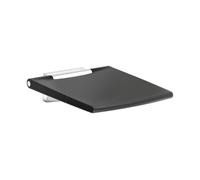 Asiento de ducha mural KEUCO PLAN Care, abatible hacia arriba, capacidad de carga hasta 150 kg, 34983010038, Color: cromado/gris claro