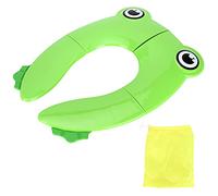 Asiento de entrenamiento de inodoro para bebés y niños pequeños, almohadilla antideslizante, asiento portátil para orinal para viajes (verde)