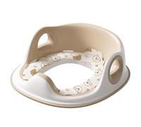Asiento de entrenamiento para inodoro infantil con patrones de dibujos animados, base antideslizante, diseño ergonómico, ajuste cómodo para inodoros estándar para adultos y niños, adaptador de inodoro