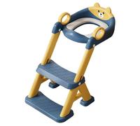 Asiento de entrenamiento para toddler - 2 1 Kids Potty Trainer with Adjustable Steps, Secure Non-Slip Base | Plegable Toilet Ladder for Baby Bathroom Training, Comfortable Splash Guard Seat for Boys