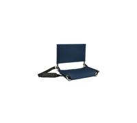 Asiento de estadio Cascade Mountain Tech - Silla plegable portαtil y ligera para gradas y bancas - Azul marino, 43 cm