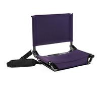 Asiento de estadio Cascade Mountain Tech - Silla plegable portαtil y ligera para gradas y bancas - Morado, 43 cm