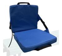 Asiento de estadio portátil, acolchado para estadio, asiento trasero, cojín cómodo, resistente al agua, para eventos al aire libre, deportes, conciertos, 38 x 34 x 34 cm, color negro