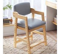 Asiento de estudio ajustable para niños con pedal, diseño ergonómico para mayor comodidad, asiento de pino para el hogar, sala de estudio, mesa de computadora