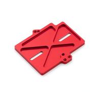 Asiento de fijación ESC de aleación de aluminio compatible con Hobbywing MAX10 2S 3S RC piezas de actualización para TRAXXAS MINI MAXX Monster Truck RC Car (rojo)