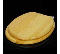 Asiento de inasiento de inodoro de resina,odoro, Asiento de inodoro liberación rápida lenta,Cubierta tapa con bisagra ajustable,Tapa madera del asiento(Style-1,43x35cm)