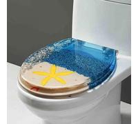 Asiento de inasiento de inodoro de resina,odoro, Asiento de inodoro resina,La tapa del se cierra suavemente,Asientos for baño, cierre suave(Style D)