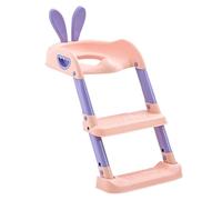 Asiento de inodoro 2 en 1 plegable Potty Training Seat with Step Stool Ladder, Safe Bathroom Accessory with Anti-Slip Pad, 15,35 x 27,17 in Ideal for Kids 6 Months to 10 Years