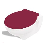 Asiento De Inodoro 7000 Con Bisagra De Acero Inoxidable / ROJO / Burdeos