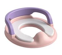 Asiento de inodoro - Anillo de inodoro acolchado, base antideslizante | Adaptador de inodoro ligero con asas seguras, entrenador de inodoro de apoyo para niños y niñas, entrenamiento de inodoro