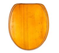 Asiento de inodoro | Bisagras estables | Fácil de montar | Madera