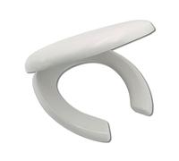 Asiento de Inodoro Comercial de Apertura Frontal con Tapa de Cierre Suave y liberación rápida para una Limpieza fácil, Alargado.