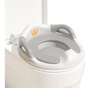 Asiento de inodoro con alfombrilla antideslizante - Convertidor de inodoro, de orinal seguro, dispositivo para ejercicios de higiene temprana, unidad de ayuda para el equilibrio, segundo