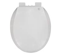 Asiento de Inodoro de Apertura Frontal con Tapa de Cierre Suave, silencioso, sin Golpes, de plástico Blanco, para Uso Comercial, fácil de Limpiar.