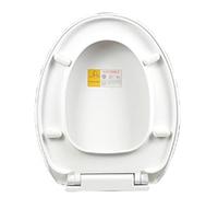 Asiento de Inodoro de Cierre Lento, Asiento de Inodoro de PP Grueso, Instalación Rápida, Reemplazo de Tapa de Inodoro para el Hogar