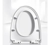 Asiento de inodoro de cierre suave, material de polipropileno, liberación rápida, fácil de instalar, compatible con la mayoría de inodoros, mesa reemplazable y diseño Slish