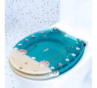 Asiento de Inodoro de liberación rápida para inodoros de inmersión/extracción/extracción (10-20 cm) con Distancia Entre Orificios de 33-40 x 40-48 cm.