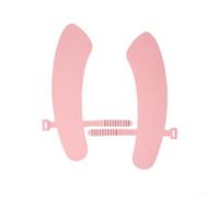 Asiento de inodoro de silicona sanitaria con fuerte adherencia y mecanismo de elevación de tapa integrado para uso diario familiar o de viaje (rosa)