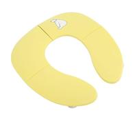 Asiento de Inodoro de Viaje Plegable para bebé, Diseño de Ventosa Antideslizante, Orinal de Viaje Portátil para Niños Pequeños, Estera para Viajes Al Aire Libre (YELLOW)