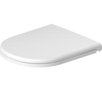 Asiento de inodoro Duravit D-Code, 433x374 mm, sin mecanismo de cierre progresivo, blanco brillo intenso, 0028110021