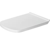 Asiento de inodoro Duravit DuraStyle, versión extendida, bisagras de acero in...