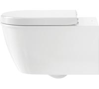 Asiento de inodoro Duravit Universal, con mecanismo de cierre suave, bisagras de acero inoxidable, largo, 488x372x51mm, blanco, 0063390000